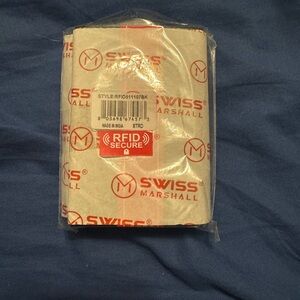 Swiss Marshall RFID Secure Wallet - Red and White